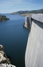 KENYA, Turkana District, Turkwel Dam, Controversial Arch hydroelectric dam that has cost millions