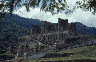 HAITI, Milot, La Citadelle.  Mountain top fortress built by King Henri Christophe between 1805 and