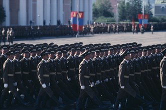 MONGOLIA, Ulaan Baatar, National Day military parade.