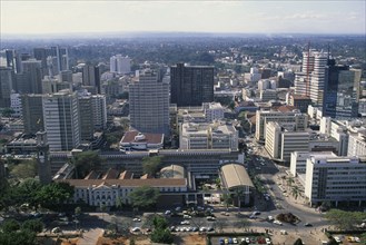 KENYA, Nairobi, Cityscape from Kenyatta Centre