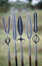 RWANDA, Tribal, Tutsi spears.