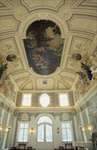 ESTONIA, Tallinn, "Interior of Kadriorg Palace decorated with stucco work and ceiling paintings.