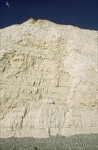 ENGLAND, East Sussex, Birling Gap, Section of cliff face.