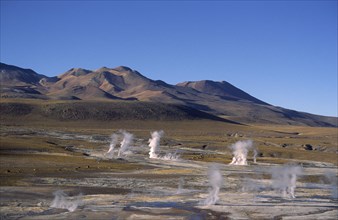 CHILE, Antofagasta, Atacama , "El Tatio Geysers, "