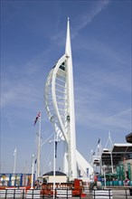 ENGLAND, Hampshire, Portsmouth, The Spinnaker Tower the tallest public viewing platforn in the UK