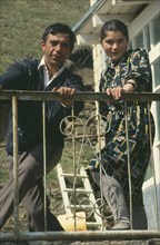 RUSSIA, Dagestan, Koubachi, Avar father and daughter.