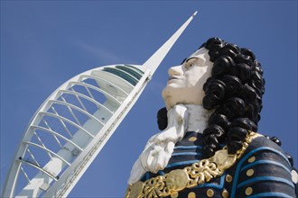 ENGLAND, Hampshire, Portsmouth, The Spinnaker Tower the tallest public viewing platforn in the UK