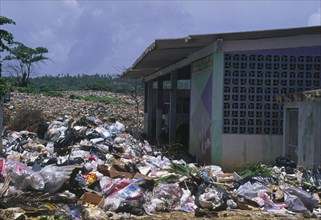 COLOMBIA, San Andres, Waste collection site.