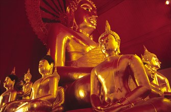 THAILAND, North, Chang Mai, "Wat Phra Singh/bronze buddhas the main Viharn of Chang Mai's most
