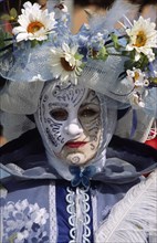 CROATIA, Kvarner, Rijeka, "Mask carnival Venetian style mask. Troops from all over the world