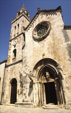 CROATIA, Dalamatia, Korcula, "Cathedral of Saint Mark. The medieval city of Korcula belonged to the