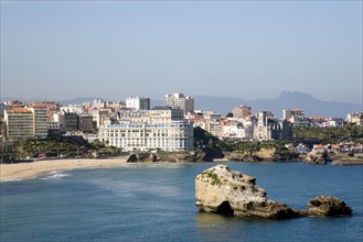 FRANCE, Aquitaine Pyrenees Atlantique, Biarritz, The Basque seaside resort on the Atlantic coast.