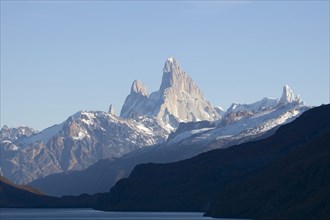 ARGENTINA, Lago del Desierto, El Chalten, Fitzroy mountains in background. Trek from Glacier Chico