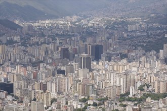 VENEZUELA, Caracas, View over city from the Avila mountain.