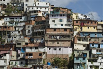 VENEZUELA, Caracas, Typical low income dwellings in the Petare district