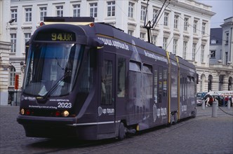 BELGIUM, Brabant, Brussels, City tram.