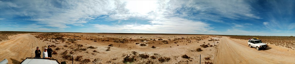 Australia, Western Australia, Shark Bay, Salt Flats on Peron Point.