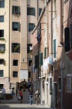 ITALY, Veneto, Venice, "One of the three entrances to the Jewish Ghetto in Cannaregio district. A