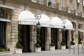 FRANCE, Ile de France, Paris, The entrance to the Ritz Hotel in Place Vendome