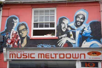 ENGLAND, East Sussex, Brighton, "Paul Clark’s Music Meltdown record shop in Sydney Street, North