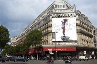 FRANCE, Ile de France, Paris, The front of Galeries Lafayette department store