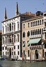 ITALY, Veneto, Venice, "Palazzo Papadopoli (on the left) on the Grand Canal, formerly known as