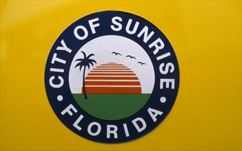 USA, Florida, City of Sunrise Florida logo