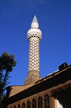 BULGARIA, Plovdiv, "Dzhumaya Mosque, Turkish Friday Mosque minaret."