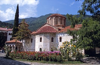 BULGARIA, Bachkovo, Bachkovo Monastery Church of Sveta Bogoroditsa.
