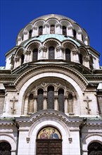 BULGARIA, Sofia, Front of Alexander Nevsky Cathedral.