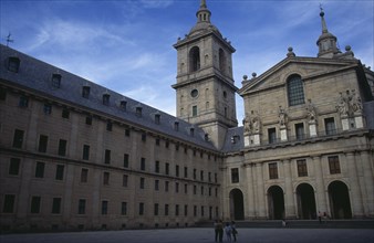 SPAIN, Madrid, El Escorial, San Lorenzo El Escorial palace and monastery complex built by Felipe II