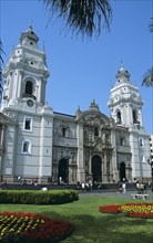PERU, Lima, "Cathedral, Plaza de Armas, (Plaza Mayor). "