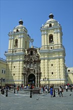 PERU, Lima, San Francisco baroque church and monastery.