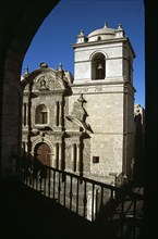 PERU, Arequipa, "Iglesia de la Compania, Plaza de Armas."