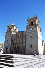 PERU, Puno, "Puno Cathedral, Plaza de Armas."