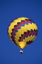ENGLAND, Bristol, Multi-coloured hot air balloon.