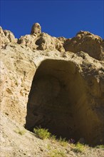 AFGHANISTAN, Bamiyan, Kakrak valley, "Empty niche in which once stood a 21ft standing Buddha, -