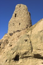AFGHANISTAN, Bamiyan, Kakrak valley, "Watchtower at ruins which were once the site of a 21ft