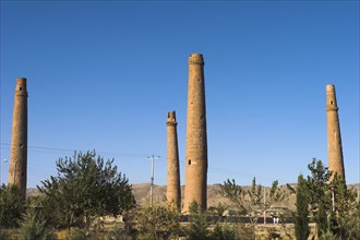 AFGHANISTAN, Herat, "The Mousallah Complex, Four minarets marking the corners of the long gone