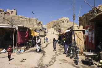 AFGHANISTAN, Ghazni, "Street leading to ancient walls of Citadel
