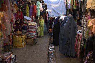 AFGHANISTAN, Kabul, "Bazaar, Textile shops"