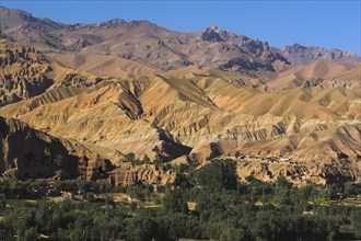 AFGHANISTAN, Bamiyan Province, Bamiyan, View of Bamiyan valley