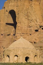 AFGHANISTAN, Bamiyan Province, Bamiyan, Tomb near empty niche where the famous carved Budda once