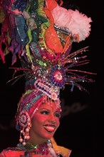 CUBA, Havana, "Dancer performing at La Tropicana nightclub, "