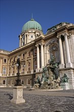 HUNGARY, Budapest, "Castle Hill District, Saint Georges Square, Castle and Palace complex, King