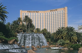 USA, Nevada, Las Vegas, Treasure Island Hotel and Casino.