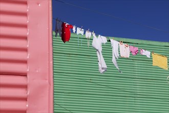 ARGENTINA, Buenos Aires, Washing drying in La Boca.