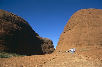 AUSTRALIA, Northern Territory, The Olgas, "Kata Tjuta National Park, Walpa Gorge."
