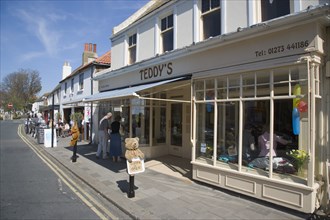 ENGLAND, West Sussex, Shoreham-by-Sea, Exterior of Teddys cafe restaurant in East Street.