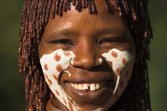 ETHIOPIA, Lower Omo Valley, Mago National Park, "Banna woman, her hair greased with ocher colouring